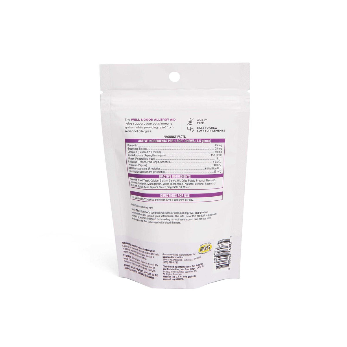 Cat Allergy Soft Chews A833