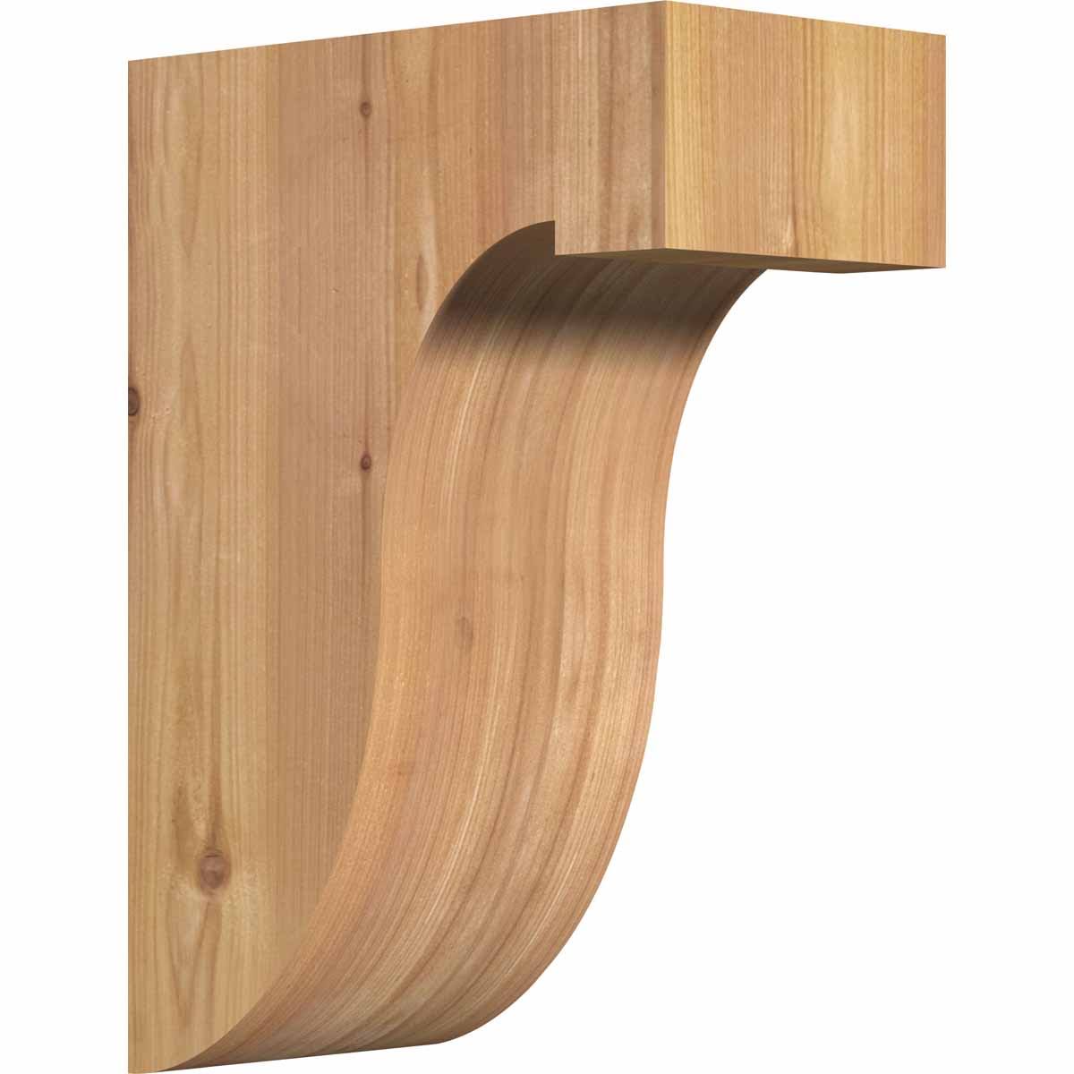 5 1/2x22W x 10x22D x 14x22H Western Red Cedar Corbel M2287
