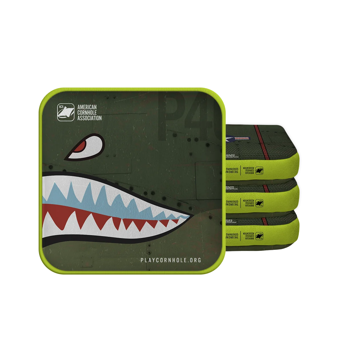 6-in ACA American Cornhole Association Official Regulation Bags Dual Sided Edge Technology Synergy Touring Pro P610