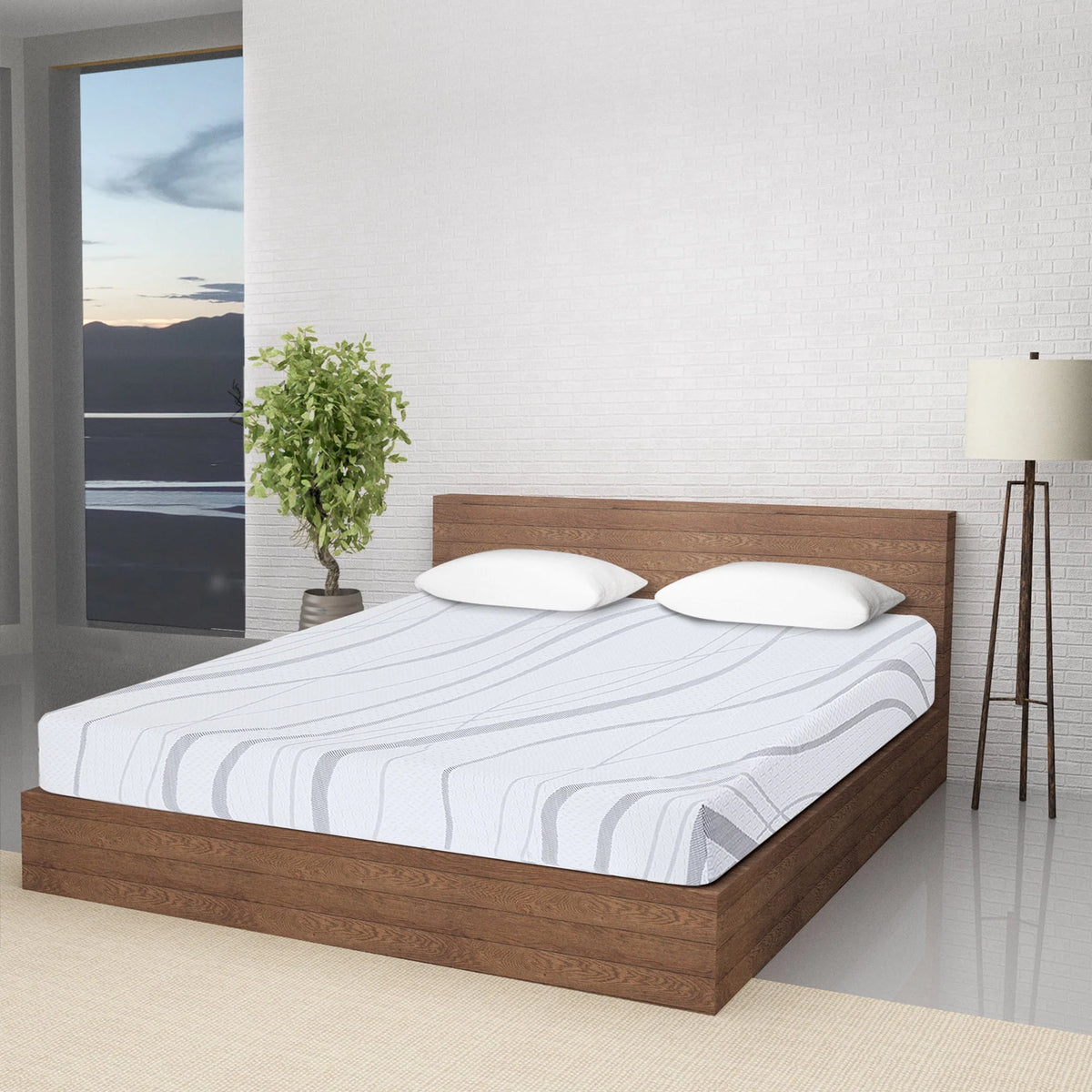 10 Inch Gel Memory Foam Mattress Medium Firm Twin Size P977