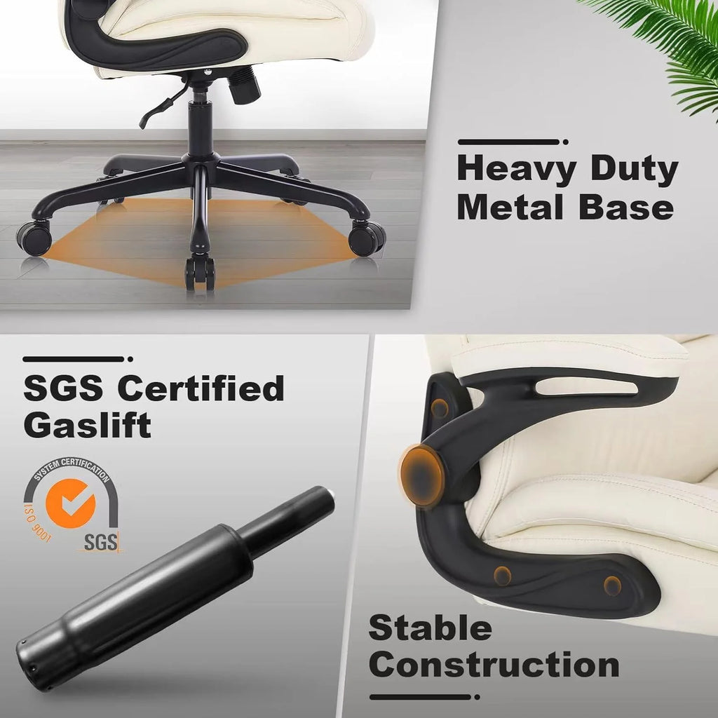 Black Big and Tall Ergonomic Office Chair with Lumbar Support S679