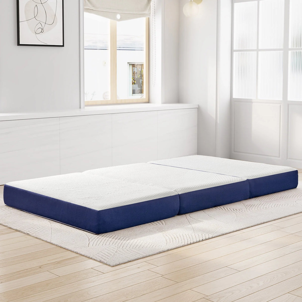4 inch Memory Foam Folding Mattress with Washable Cover X78085