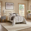 White Classic Metal Twin Bed C369092