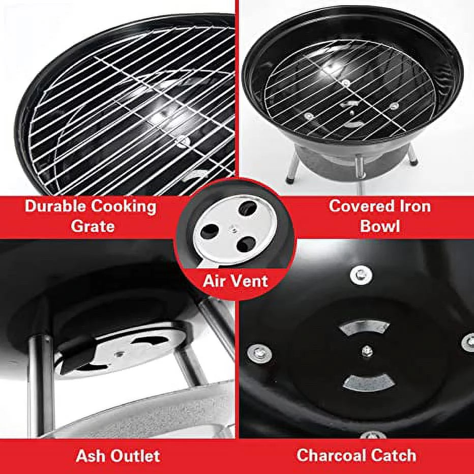 Charcoal BBQ Grill Round with Legs N489