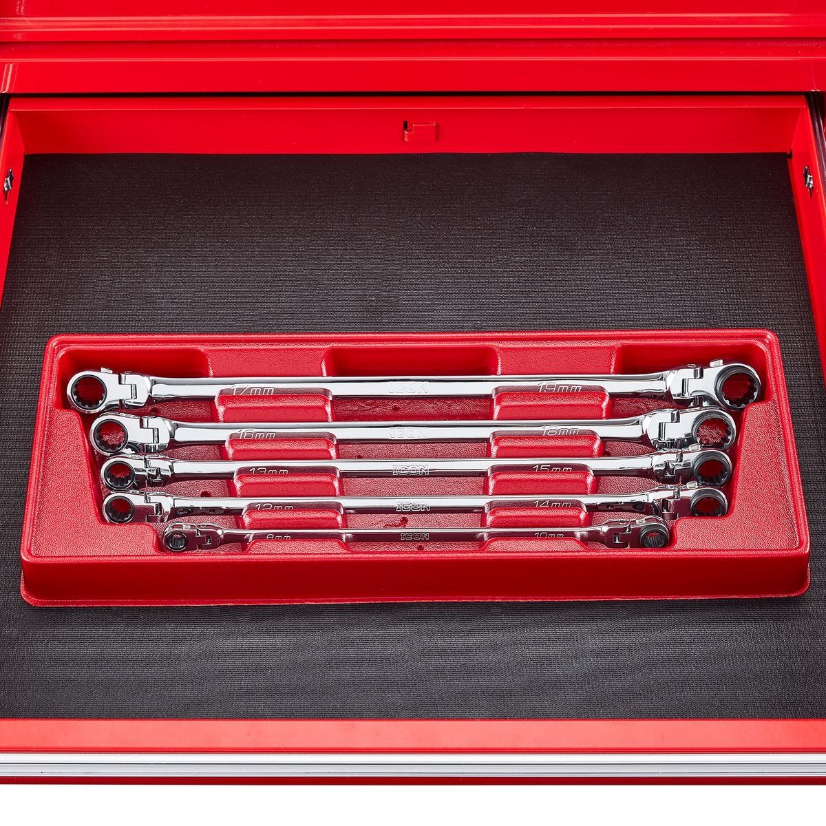 Extra Long Double Box Flex Ratcheting Wrench Set, 5-Piece S260250