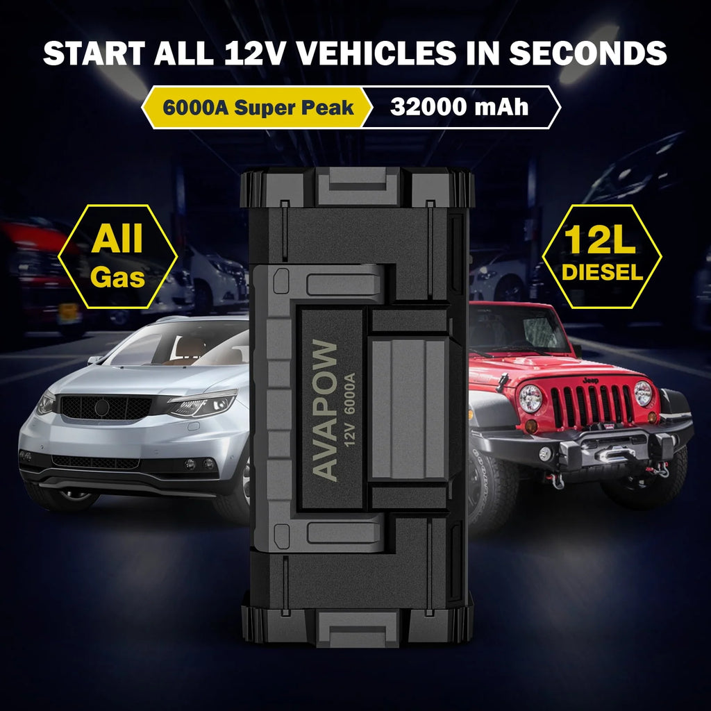 6000A Car Battery Jump Starter K3582