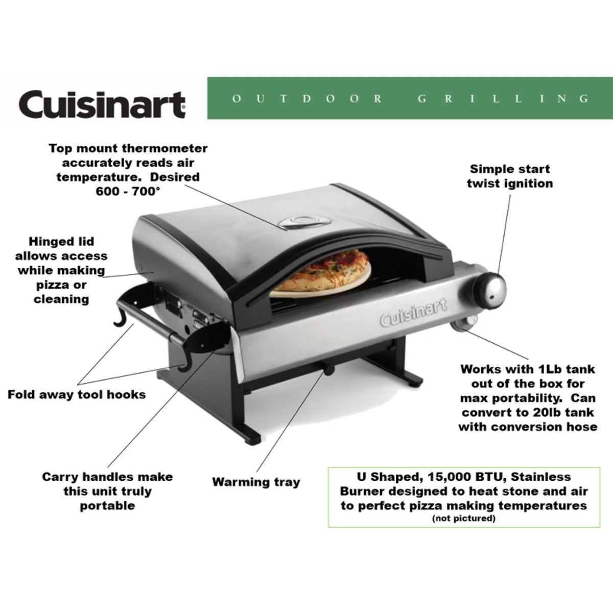 Outdoor Pizza Oven with Accessories G2785