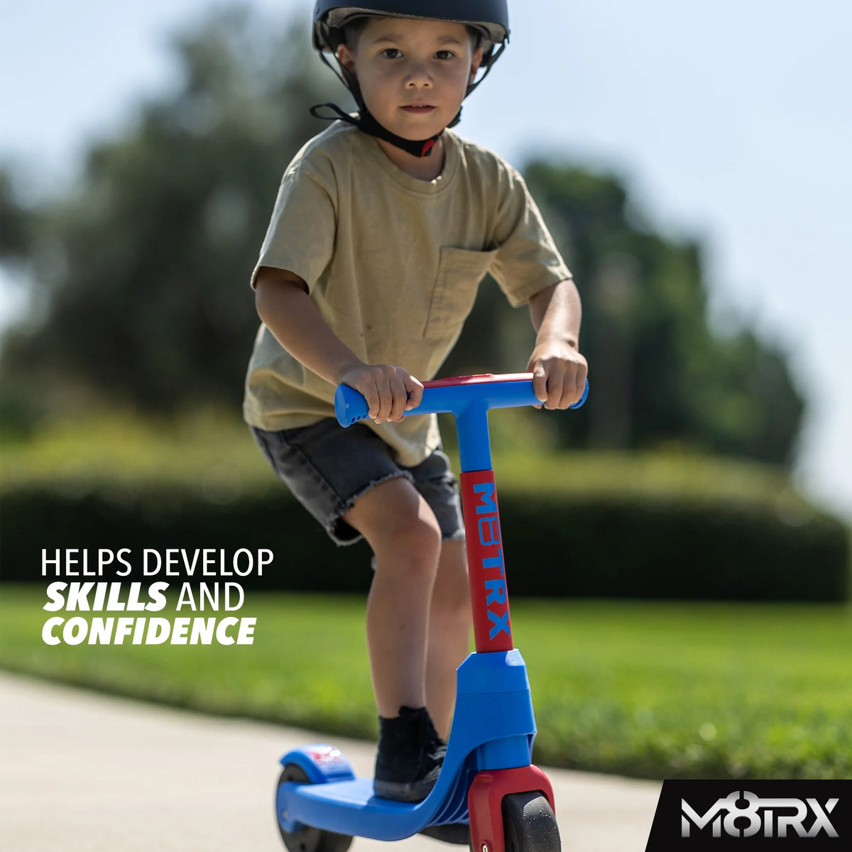 Blue Two Wheel Kick Scooter for Kids and Toddlers F75581