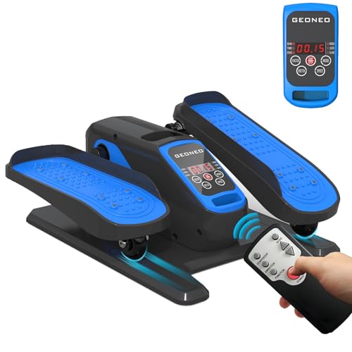 Under Desk Elliptical Machine, Electric Seated Pedal Exerciser with Monitor, Remote Control and 12 Adjustable Speeds D846