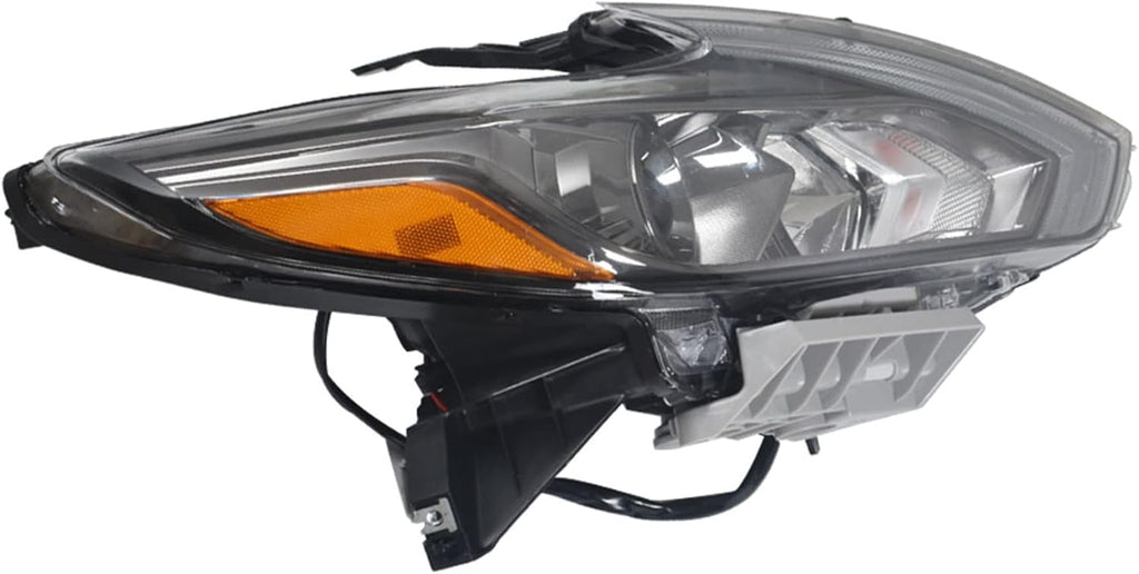 Replacement Halogen Headlight Assembly for 2016 2017 2018 Nissan Altima Black Bezel Chrome Style Right Passenger Side I6683