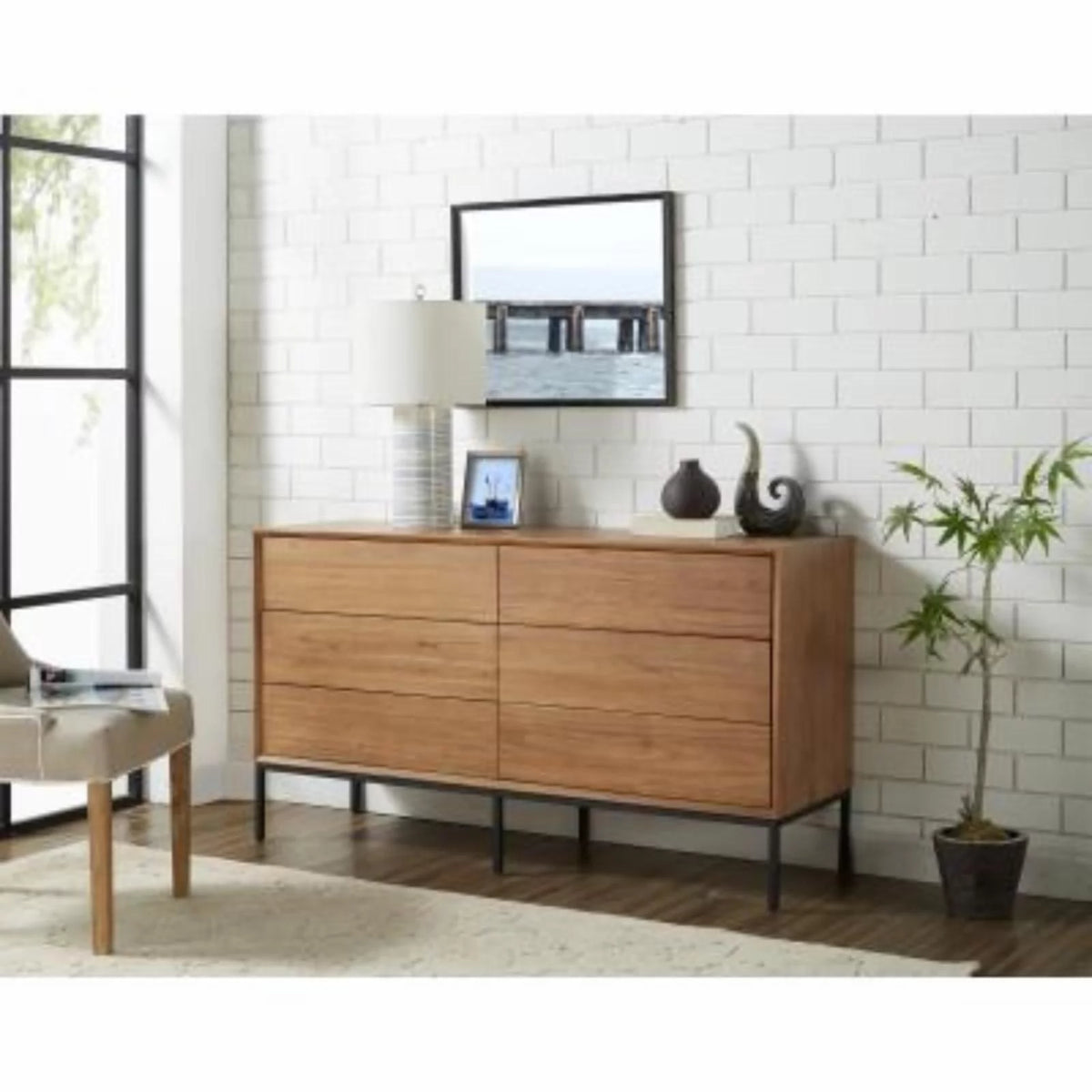 6 Drawer Double Dresser K3750