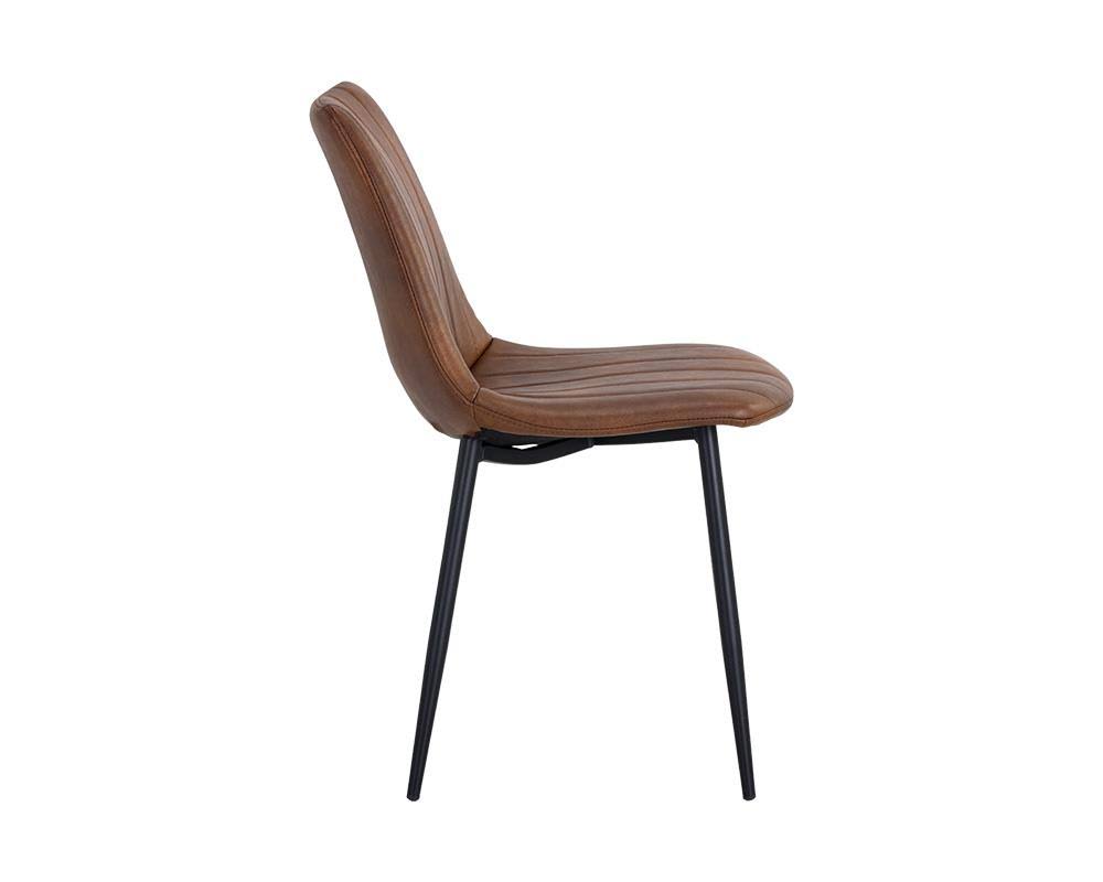 Black Faux Leather Dining Chair A419942