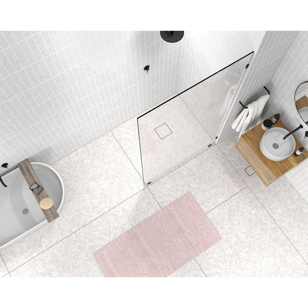 Frameless Shower Door Matte Black G971850