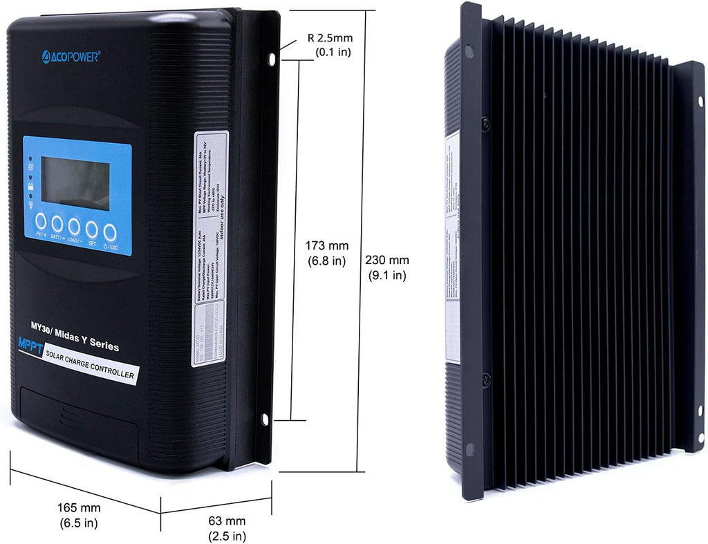 100 Watts Monocrystalline Solar RV Kit with 20A PWM LCD Charge Controller A64593