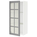 White Glass Door Wall Cabinet V40711