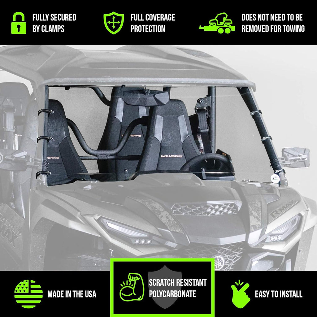 UTV Windshield 1/4" Scratch Resistant V242543