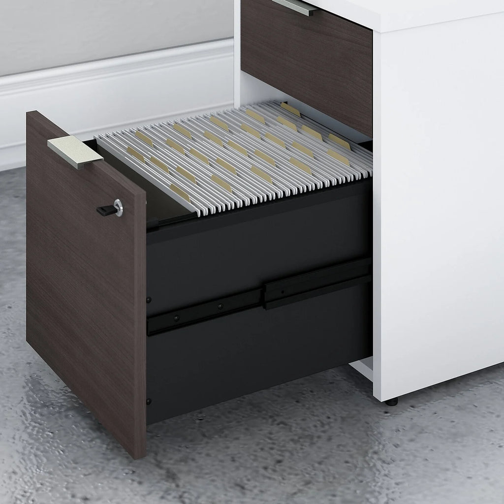 60W L Shaped Desk with Drawers S172622