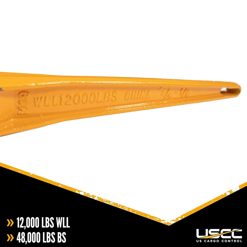 Ratchet Load Binder 3/8 Inch x 1/2 Inch 12,000 Pound Working Load Limit 2 Pack C7007