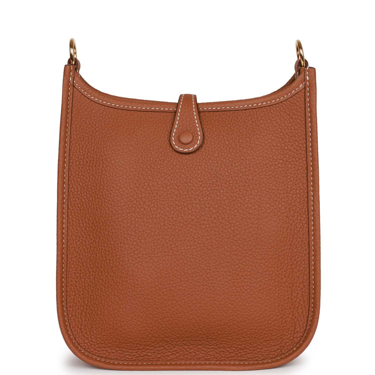 Gold Leather Crossbody Bag R237