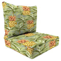 Green Tropical Rectangular Outdoor Deep Seating Chair Cushion M371568