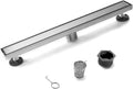 Matte Black Stainless Steel Rectangle Shower Drain, Pack of 2 L113194