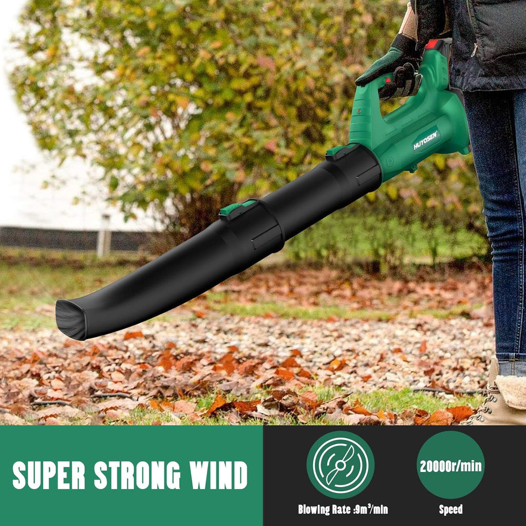 21V Cordless Handheld Leaf Blower with 4.0Ah Battery Q1991