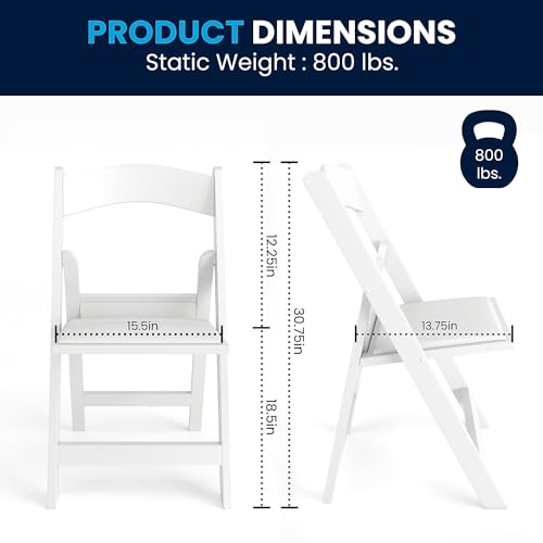 Black Stackable Folding Chairs Set of 4 Y648