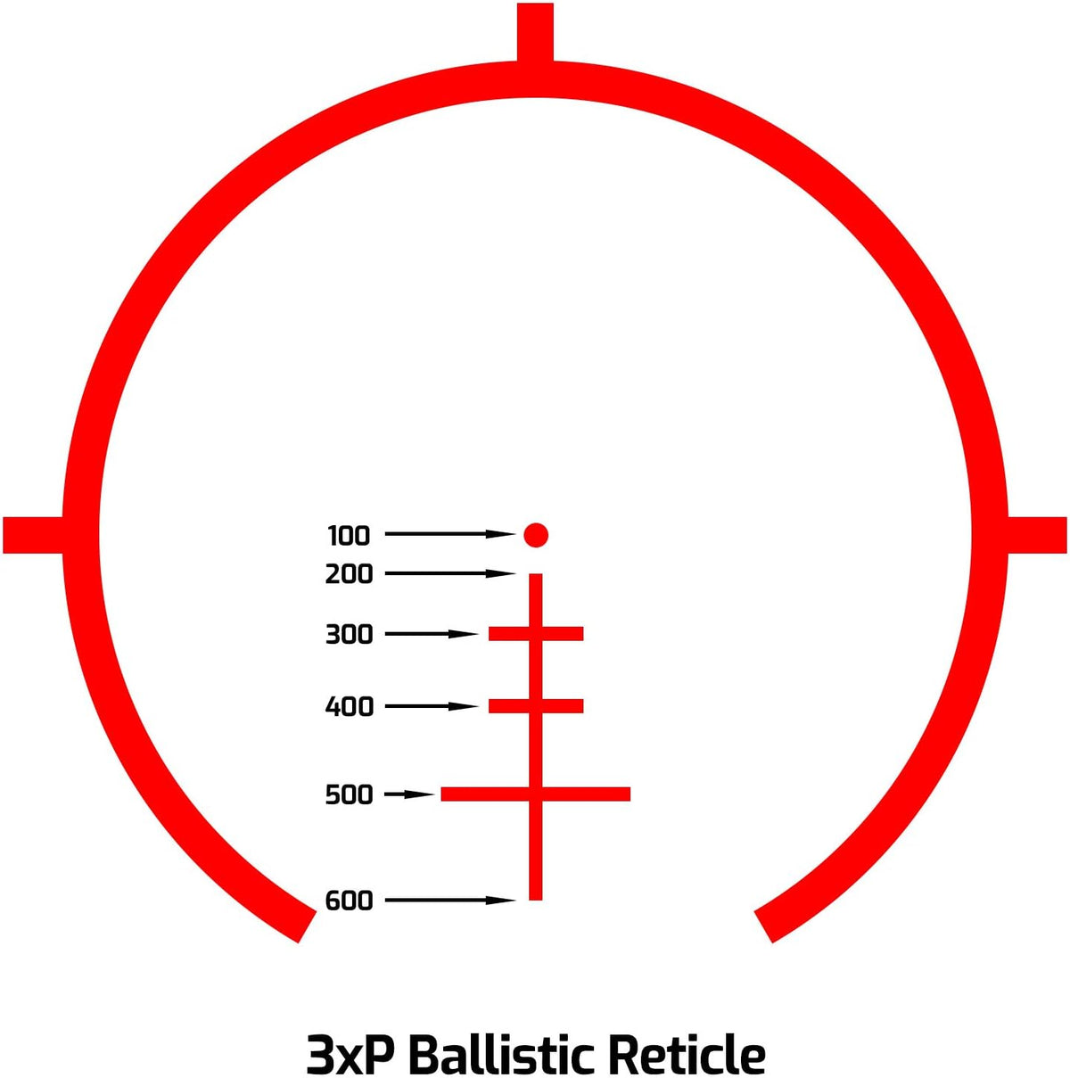 3X Prism Scope with Illuminated BDC Reticle G9360