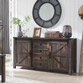 4 Drawer Light Rustic Oak Wood Dresser L496901