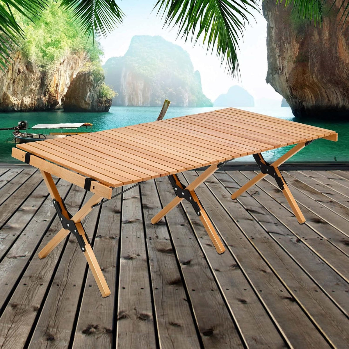 Low Folding Picnic Table with Carry Bag H251