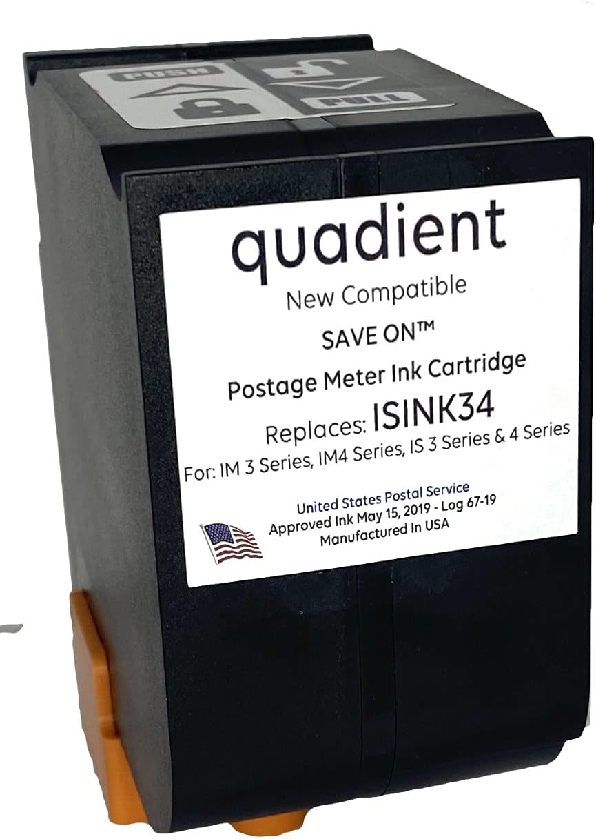 ISINK34 Ink Cartridge for IM 3, IM4, IS3 & 4 Series Mailing Machines I657500