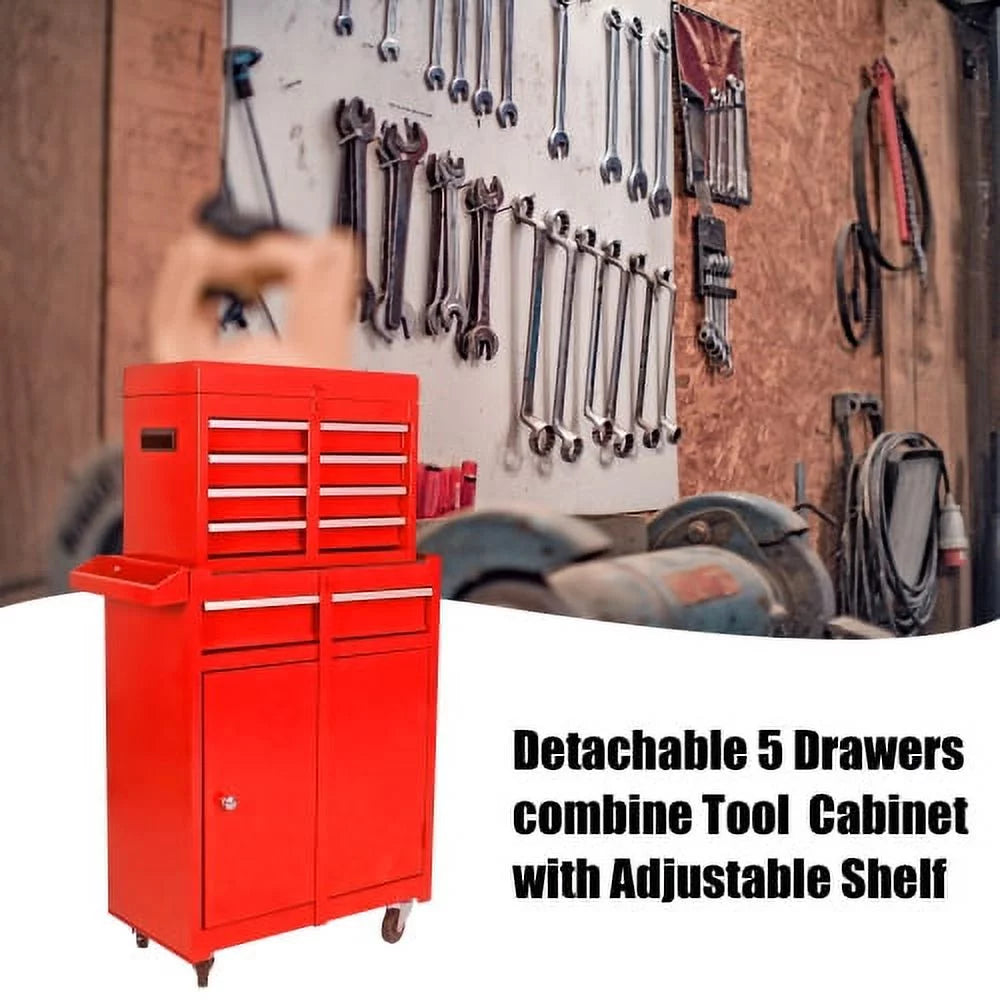 Rolling Tool Chest with Wheels and 8 Drawers, Blue G41333