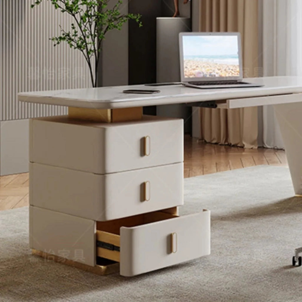 White Executive Office Desk L5056