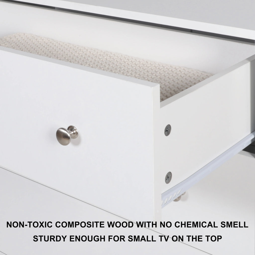 White 5 Drawer Dresser J53583