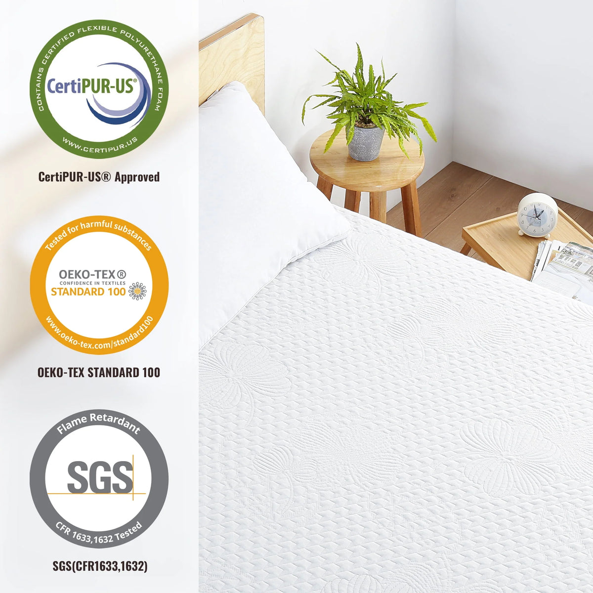 10 Inch Gel Memory Foam Mattress Medium Firm Twin Size P977