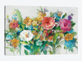 Country Florals Neutral Print Canvas Art P1472