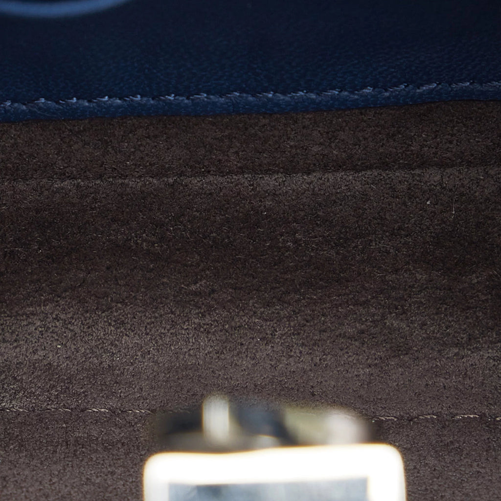 Blue Calf Leather Satchel S50016