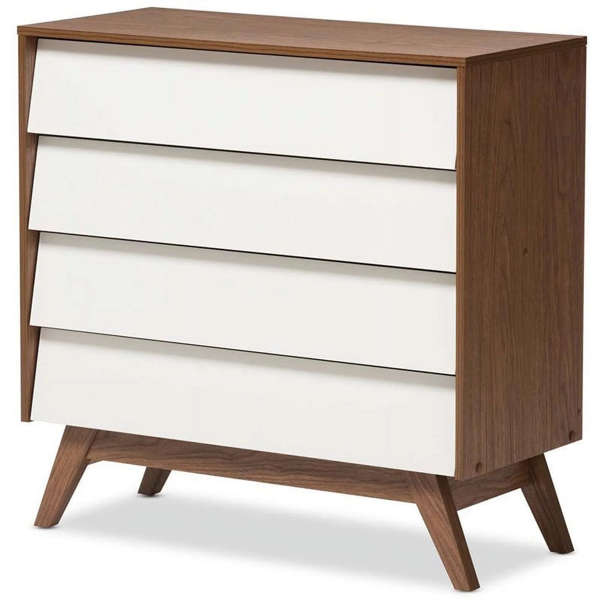 4 Piece 4 Drawer Chest 6 Drawer Dresser and 2 Nightstands J7046