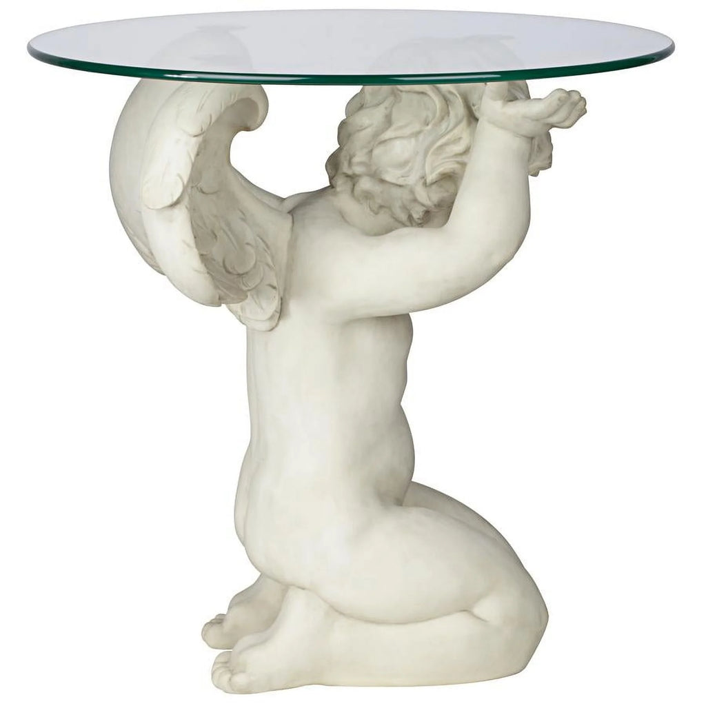 Glass-Topped Sculptural Table G991