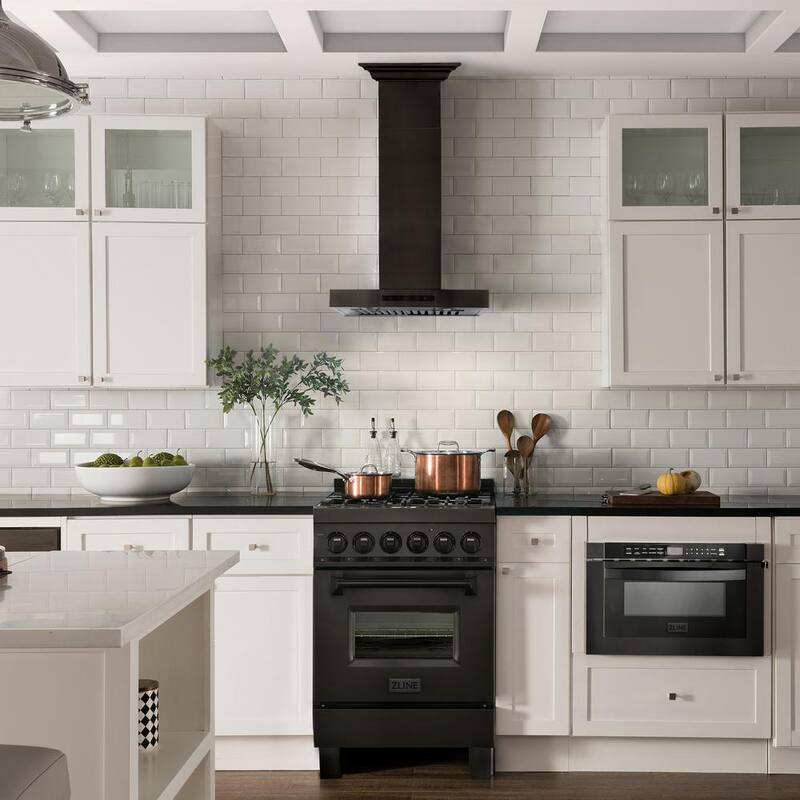 Black Stainless Steel Wall Mount Range Hood F600819