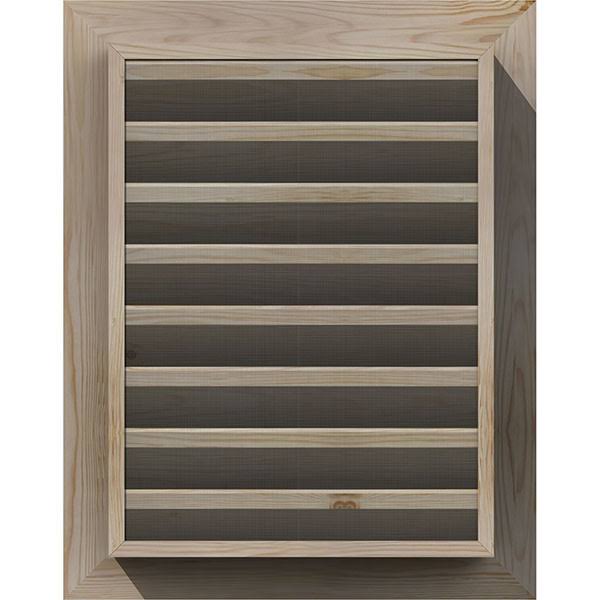 18-in W x 28-in H Vertical Gable Vent Unfinished Smooth Pine C12041