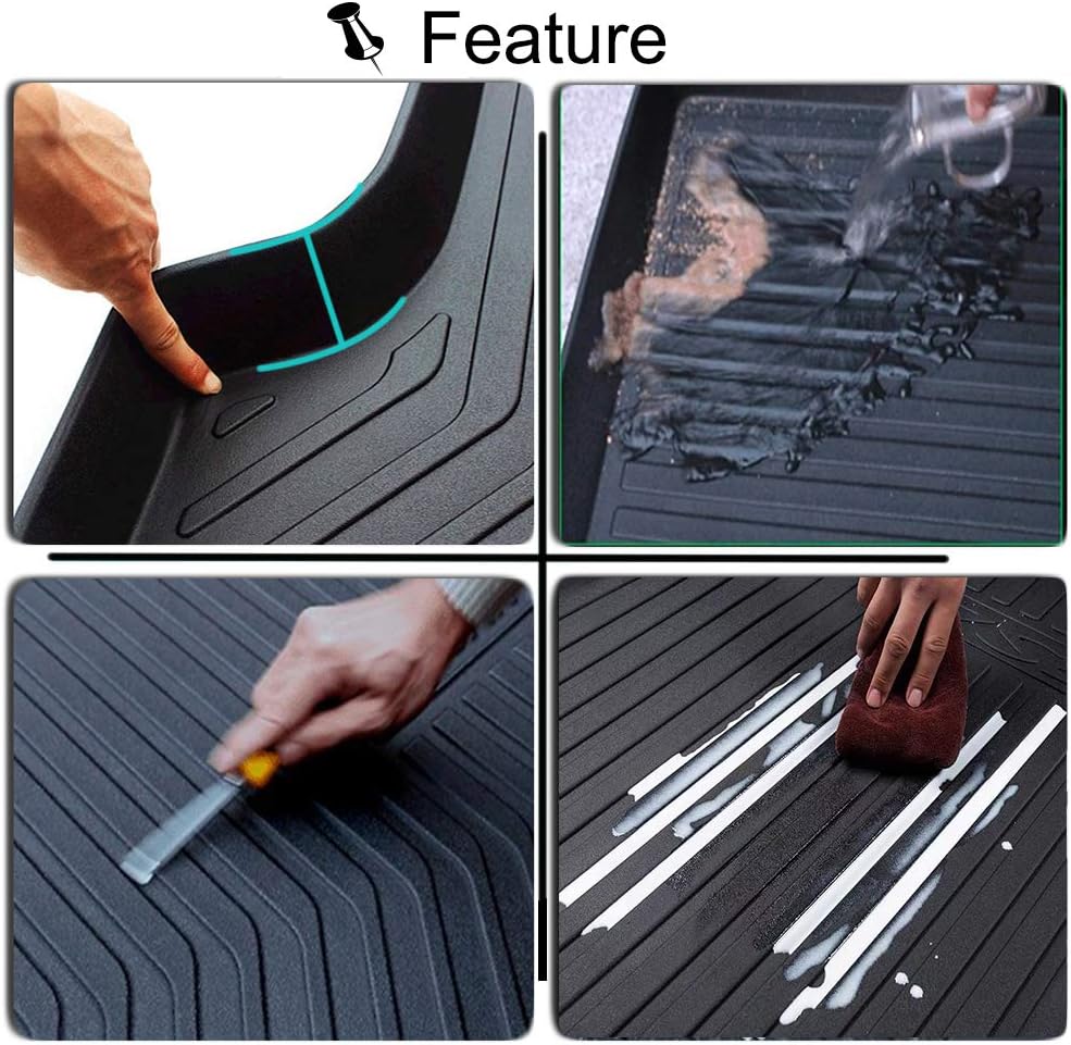 Waterproof Rear Cargo Liner Trunk Floor Mat D4830
