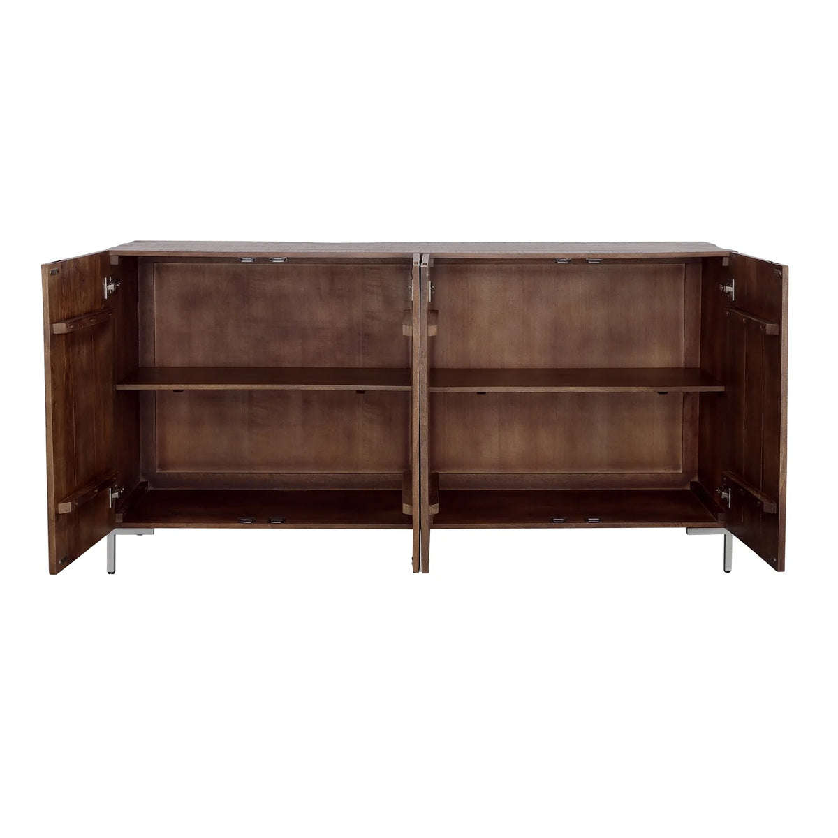 Industrial Style Solid Wood Four Door Credenza A59202