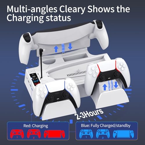 PS5 Slim Cooling Station with Controller Charging Station Z363627