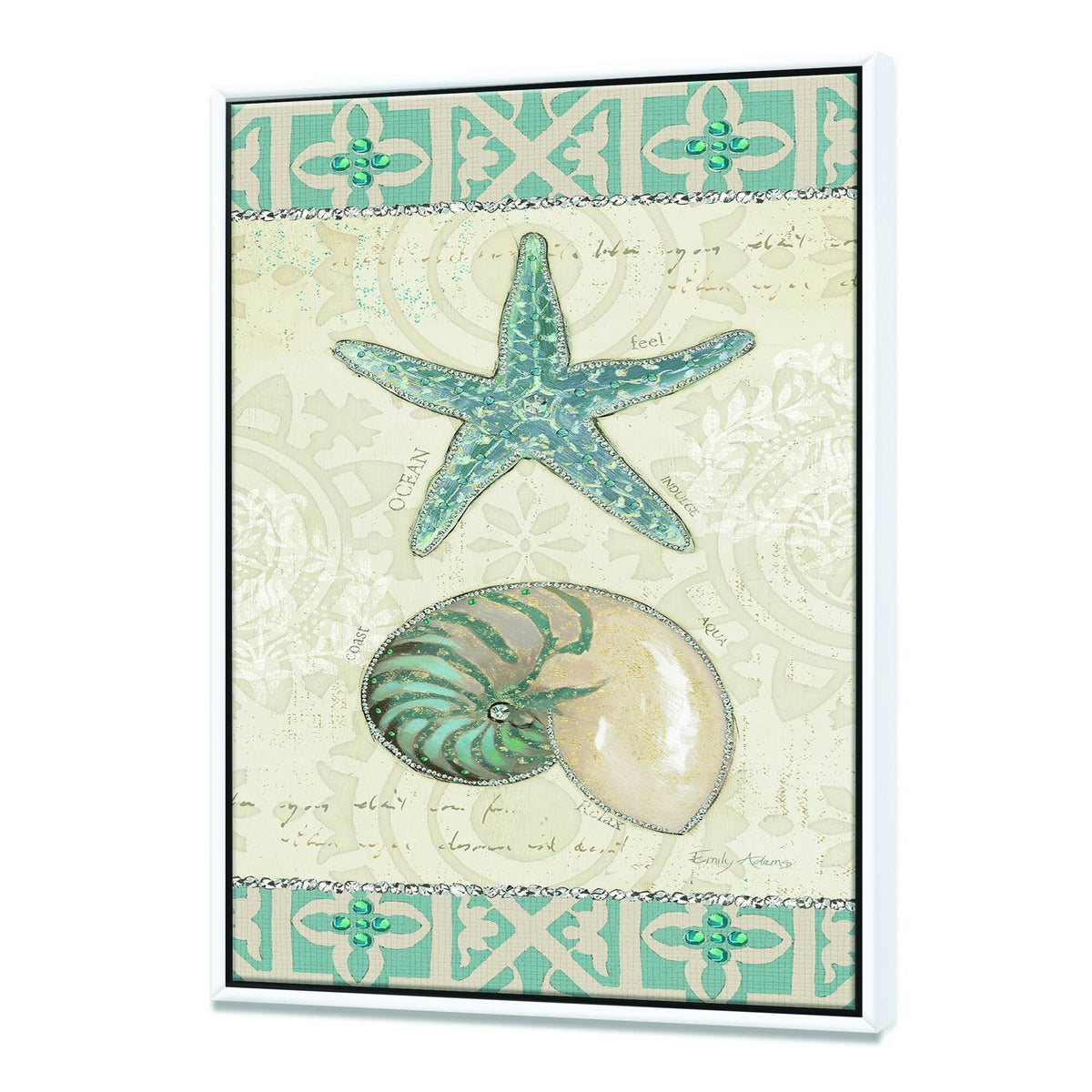 Nautical Coastal Framed Canvas F693884