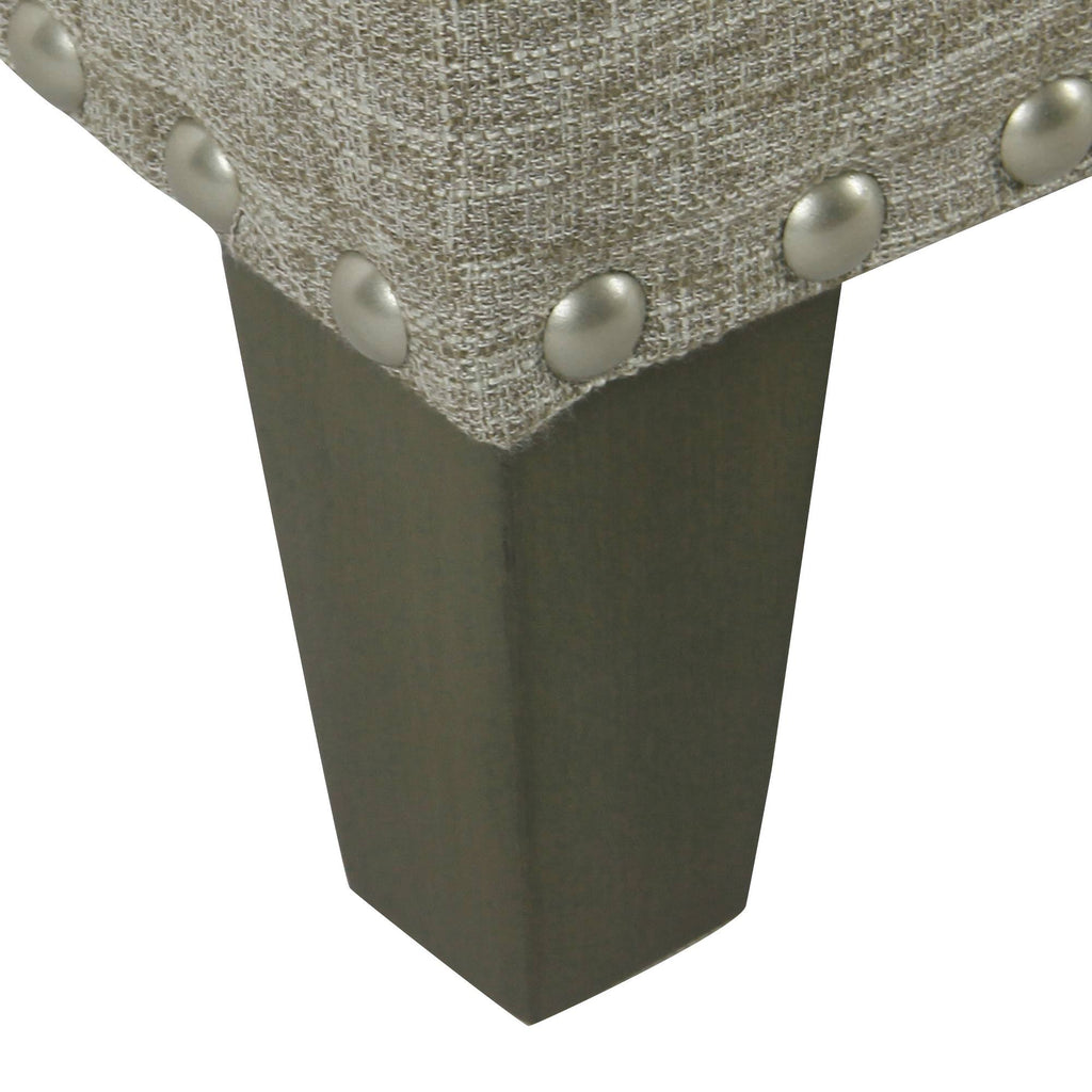 Large Storage Bench with Nailhead Trim E3638