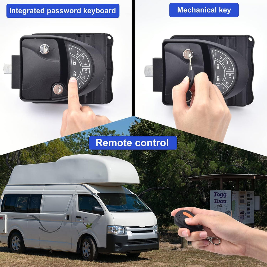 Waterproof Metal RV Keyless Entry Door Lock with Backlit Keypad C53774