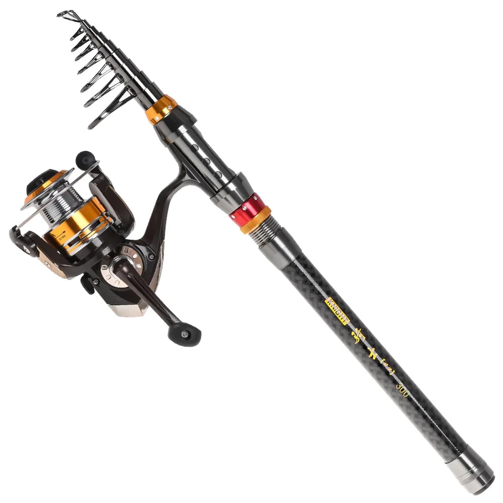 Telescopic Fishing Rod Spinning Reel Combo Set K676