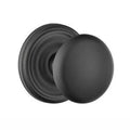 Flat Black Double Dummy Door Knob with Regular Rose I670544
