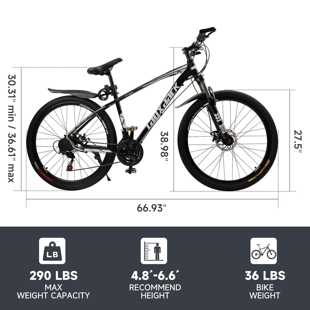 Full Suspension 21 Speed 27.5 inch Dual Disc Brake Mountain Bike J484659